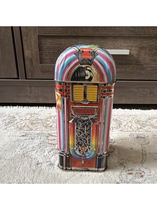 Churchills Other - Vintage Churchill Jukebox Tin Embossed Money Box English Toffees